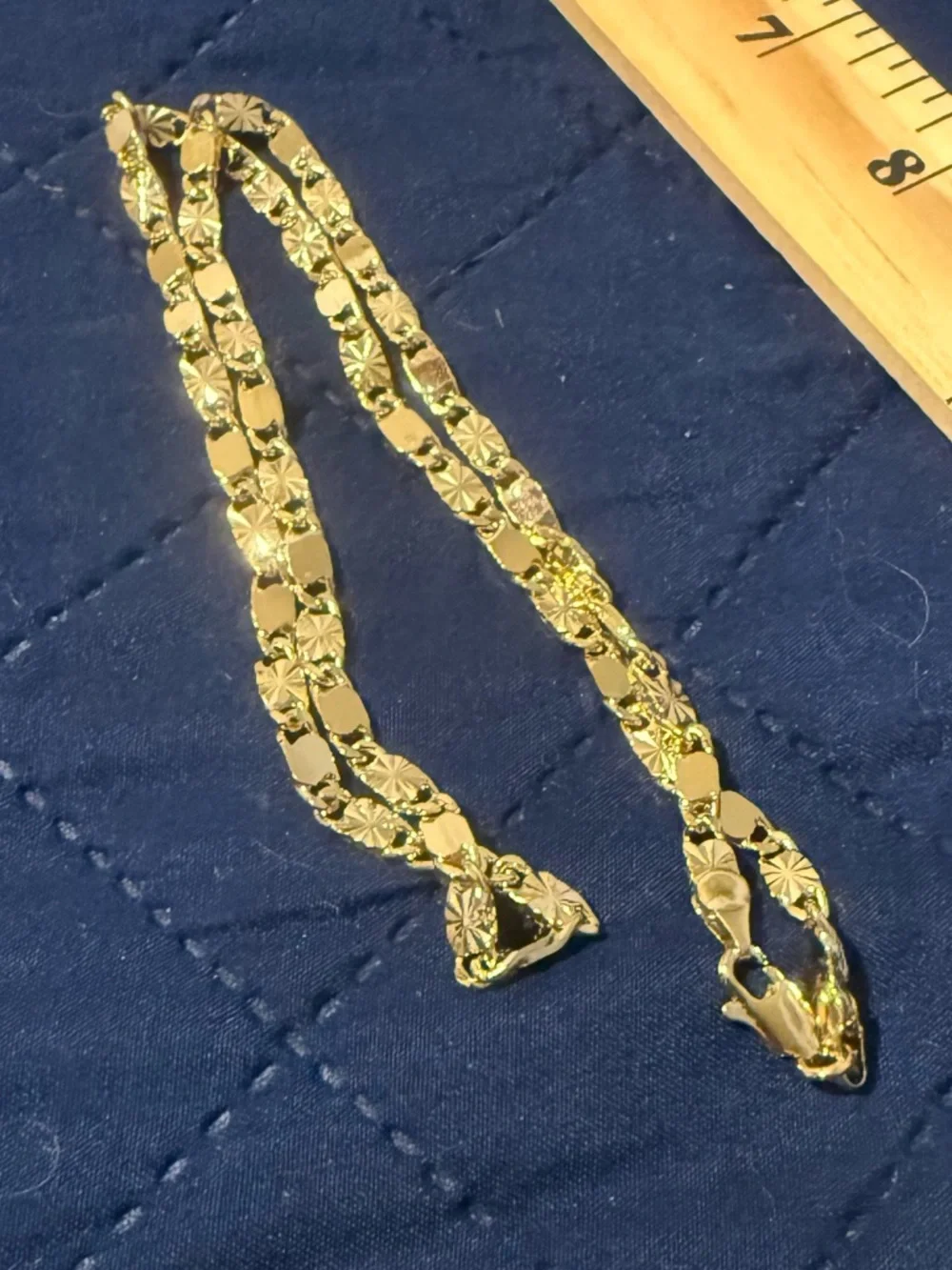 New Chain 24” with‎ St. Jude’s Tadeo laminated Gold charm